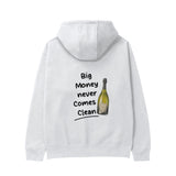 Big Money Never Comes Clean Hoodie - Beyaz - arka görünüm