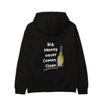 Big Money Never Comes Clean Hoodie - Siyah - arka görünüm