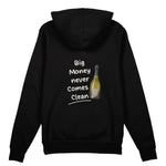 Big Money Never Comes Clean Oversize Hoodie - Siyah - arka görünüm