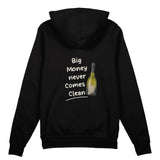 Big Money Never Comes Clean Oversize Hoodie - Siyah - arka görünüm