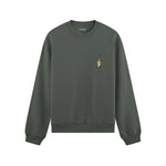Big Money Never Comes Clean Oversize Sweatshirt - Antrasit - ön görünüm