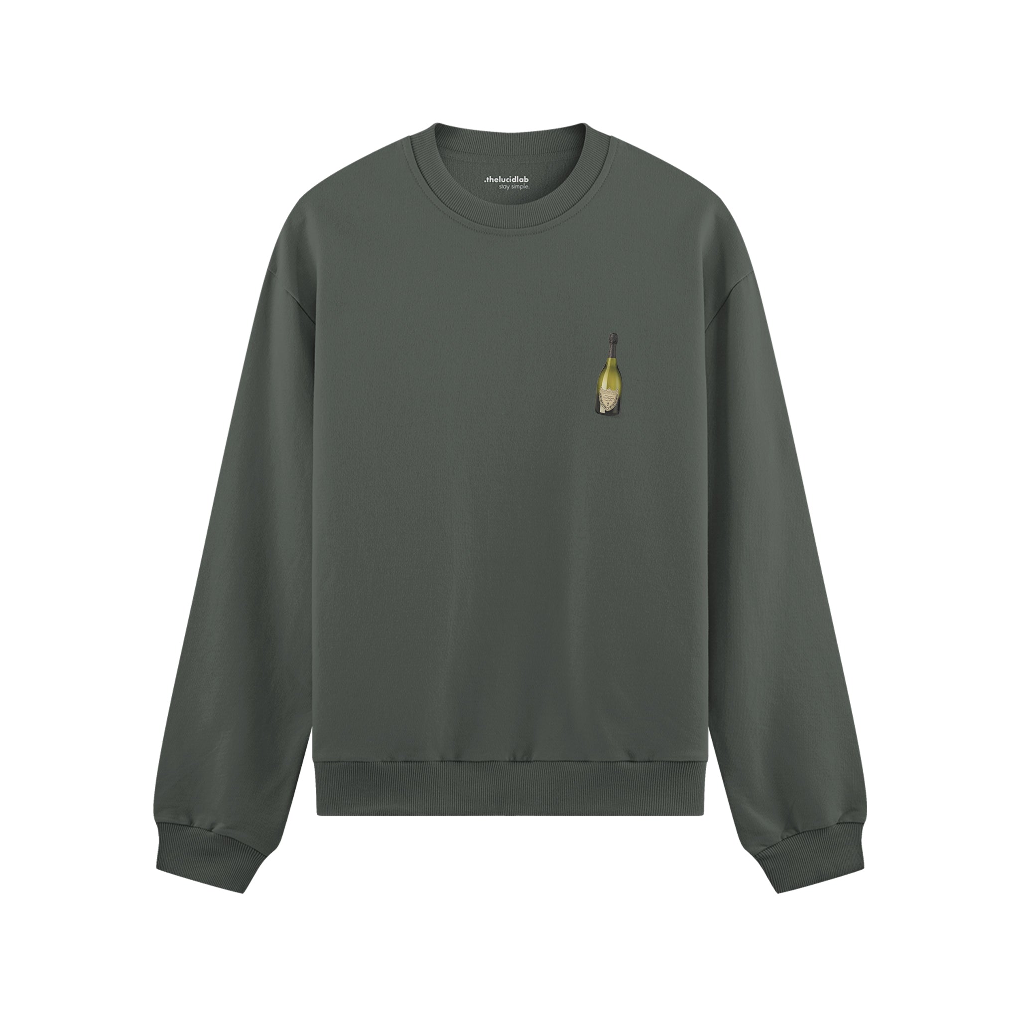 Big Money Never Comes Clean Oversize Sweatshirt - Antrasit - ön görünüm
