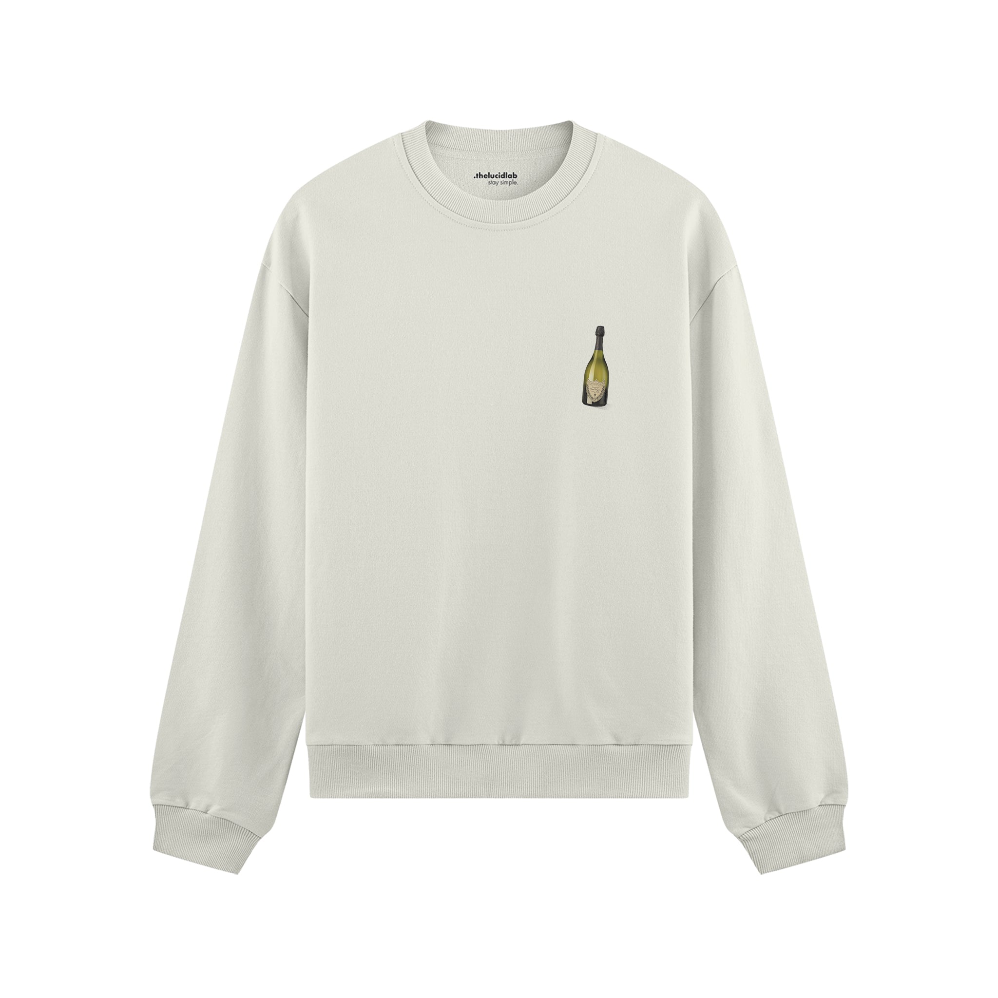Big Money Never Comes Clean Oversize Sweatshirt - Beyaz - ön görünüm