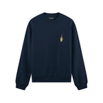 Big Money Never Comes Clean Oversize Sweatshirt - Lacivert - ön görünüm