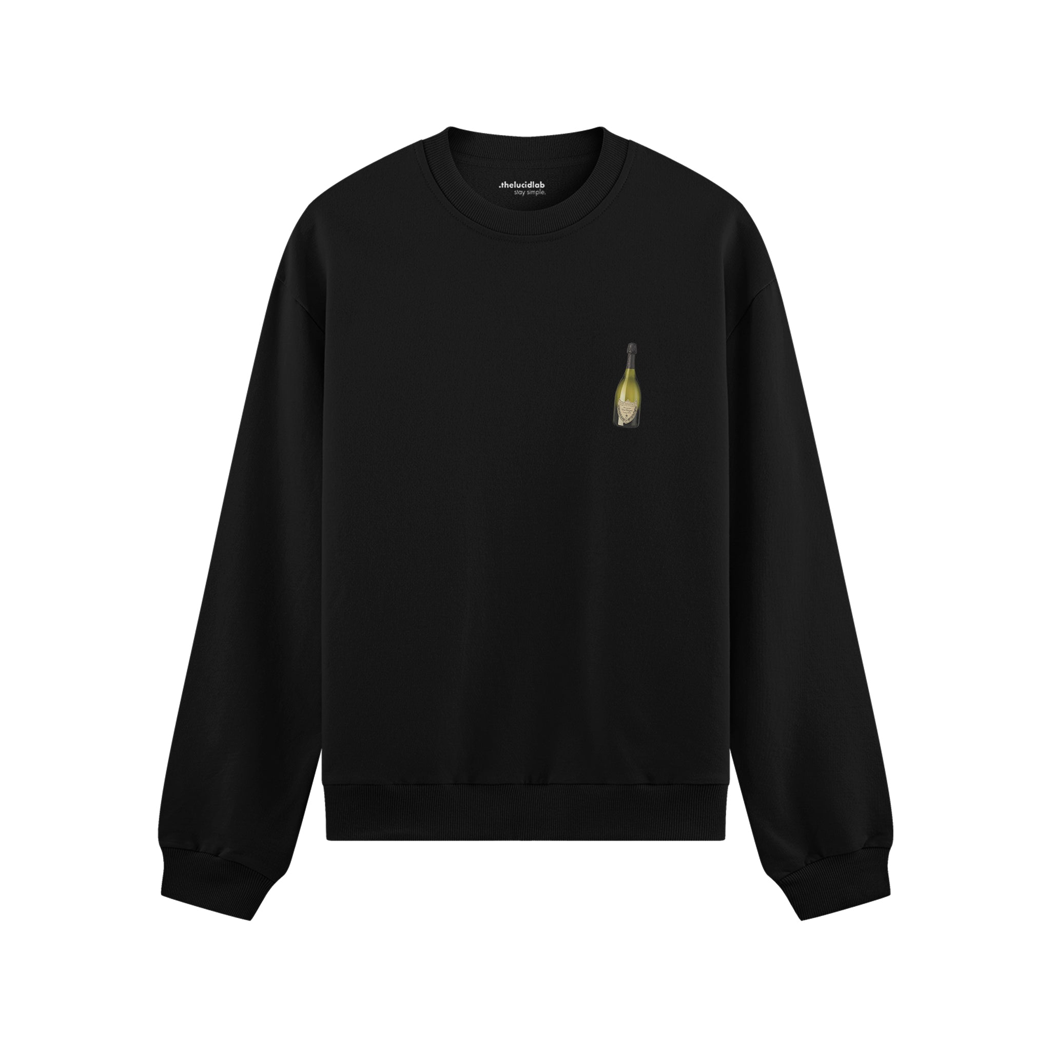 Big Money Never Comes Clean Oversize Sweatshirt - Siyah - ön görünüm