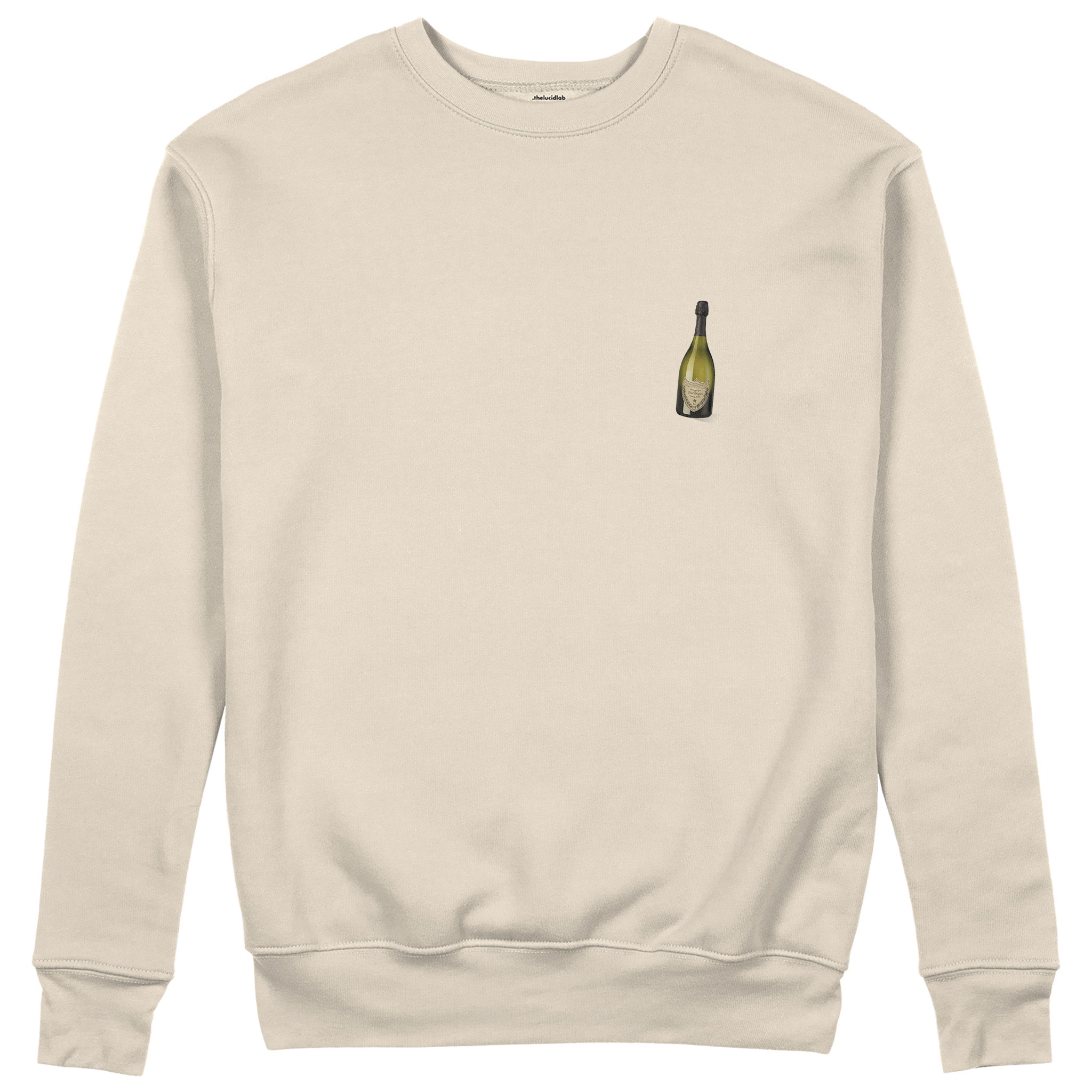 Big Money Never Comes Clean Sweatshirt - Bej - ön görünüm