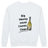 Big Money Never Comes Clean Sweatshirt - Beyaz - arka görünüm