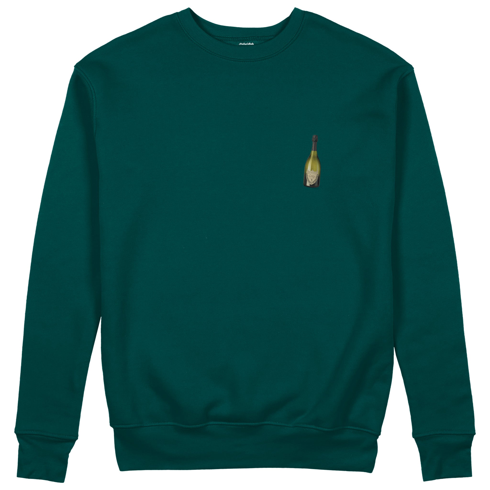 Big Money Never Comes Clean Sweatshirt - Koyu Yeşil - ön görünüm