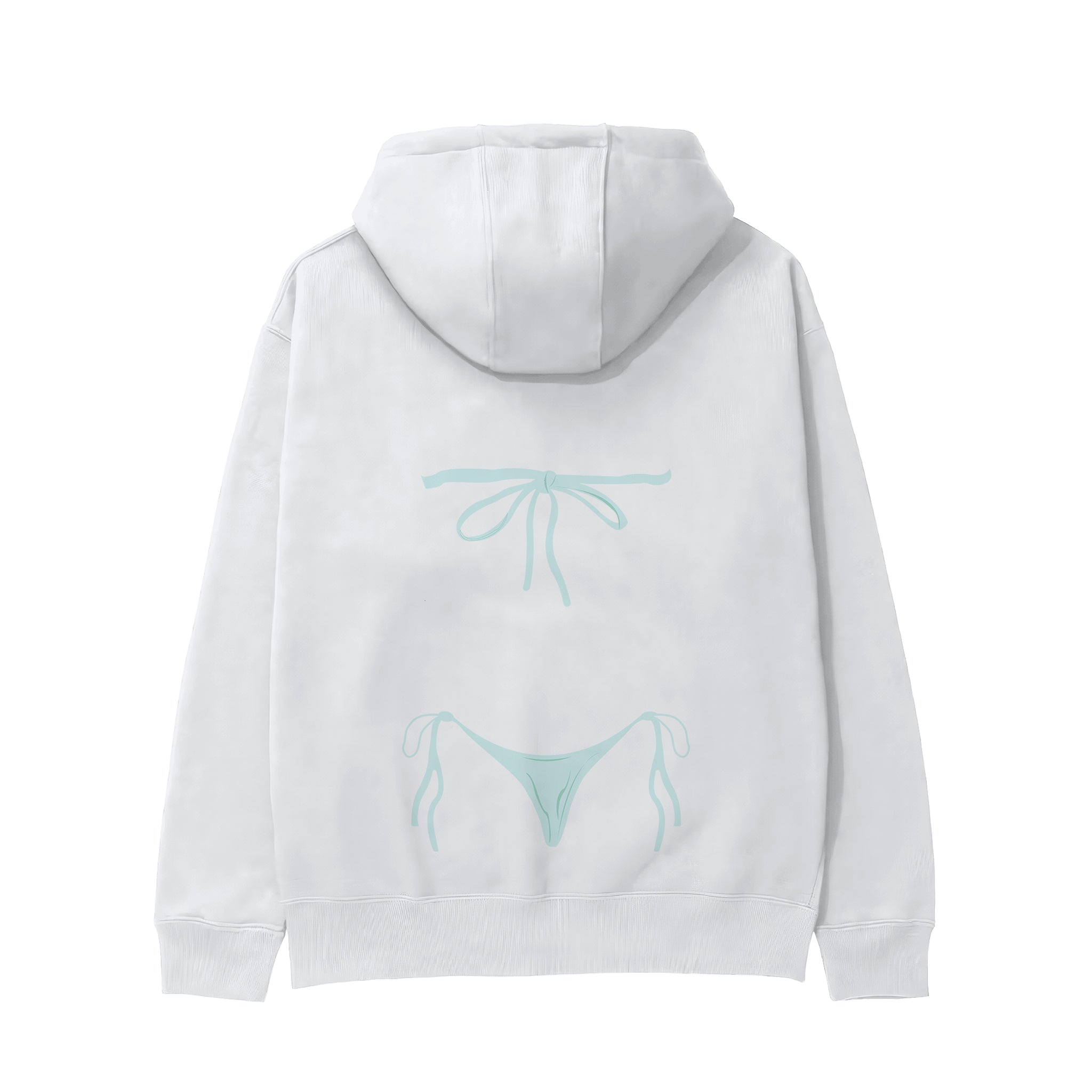 Blue Bikini Hoodie - Beyaz - arka görünüm