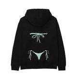 Blue Bikini Hoodie - Siyah - arka görünüm