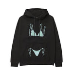Blue Bikini Hoodie - Siyah - ön görünüm