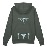 Blue Bikini Oversize Hoodie - Antrasit - arka görünüm