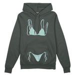 Blue Bikini Oversize Hoodie - Antrasit - ön görünüm