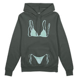 Blue Bikini Oversize Hoodie - Antrasit - ön görünüm