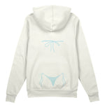 Blue Bikini Oversize Hoodie - Beyaz - arka görünüm