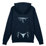 Blue Bikini Oversize Hoodie - Lacivert - arka görünüm