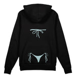 Blue Bikini Oversize Hoodie - Siyah - arka görünüm