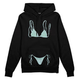 Blue Bikini Oversize Hoodie - Siyah - ön görünüm