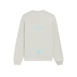 Blue Bikini Oversize Sweatshirt - Beyaz - arka görünüm