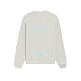 Blue Bikini Oversize Sweatshirt - Beyaz - arka görünüm