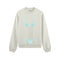 Blue Bikini Oversize Sweatshirt - Beyaz - ön görünüm