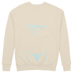 Blue Bikini Sweatshirt - Bej - arka görünüm