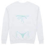 Blue Bikini Sweatshirt - Beyaz - arka görünüm