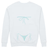 Blue Bikini Sweatshirt - Beyaz - arka görünüm