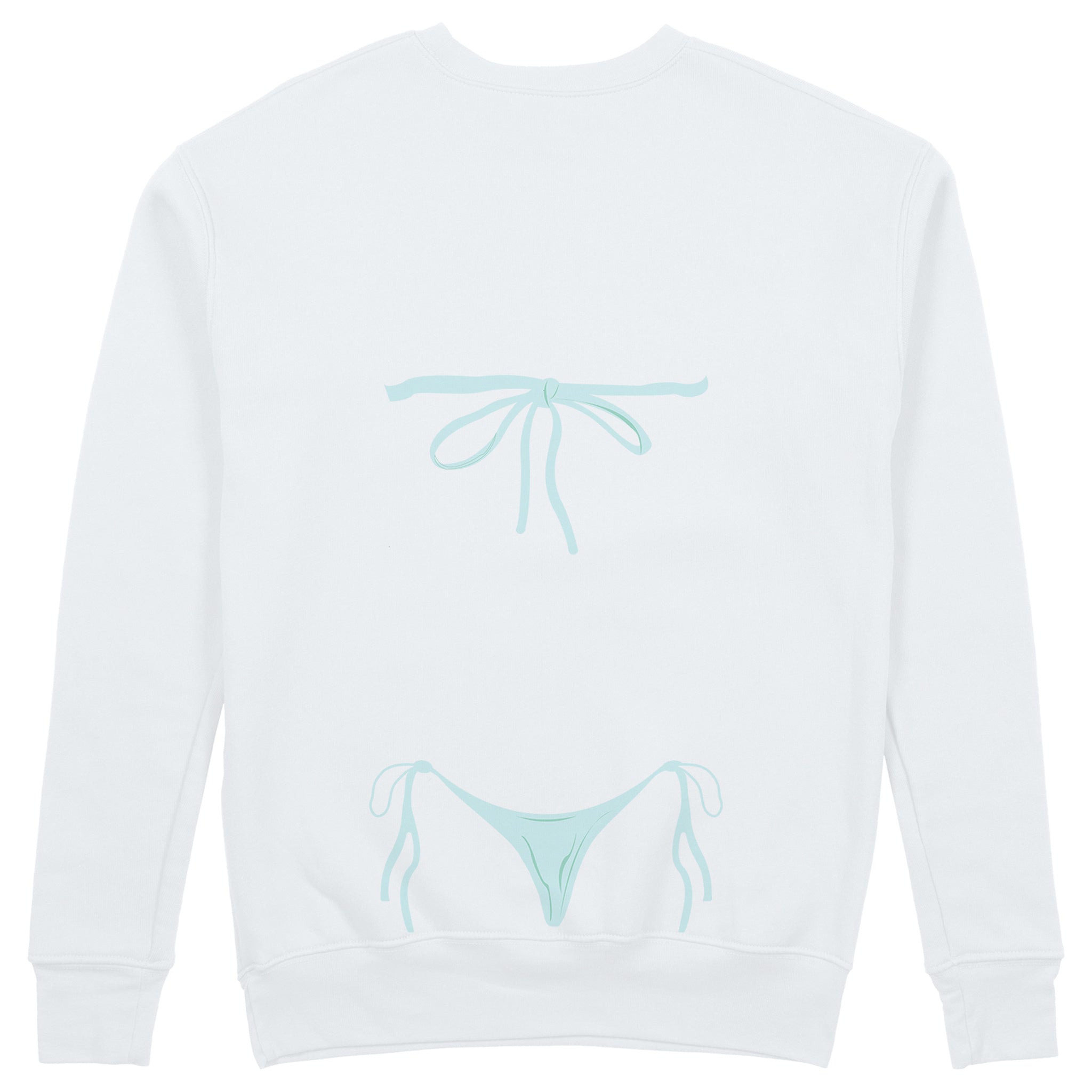 Blue Bikini Sweatshirt - Beyaz - arka görünüm