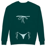 Blue Bikini Sweatshirt - Koyu Yeşil - arka görünüm