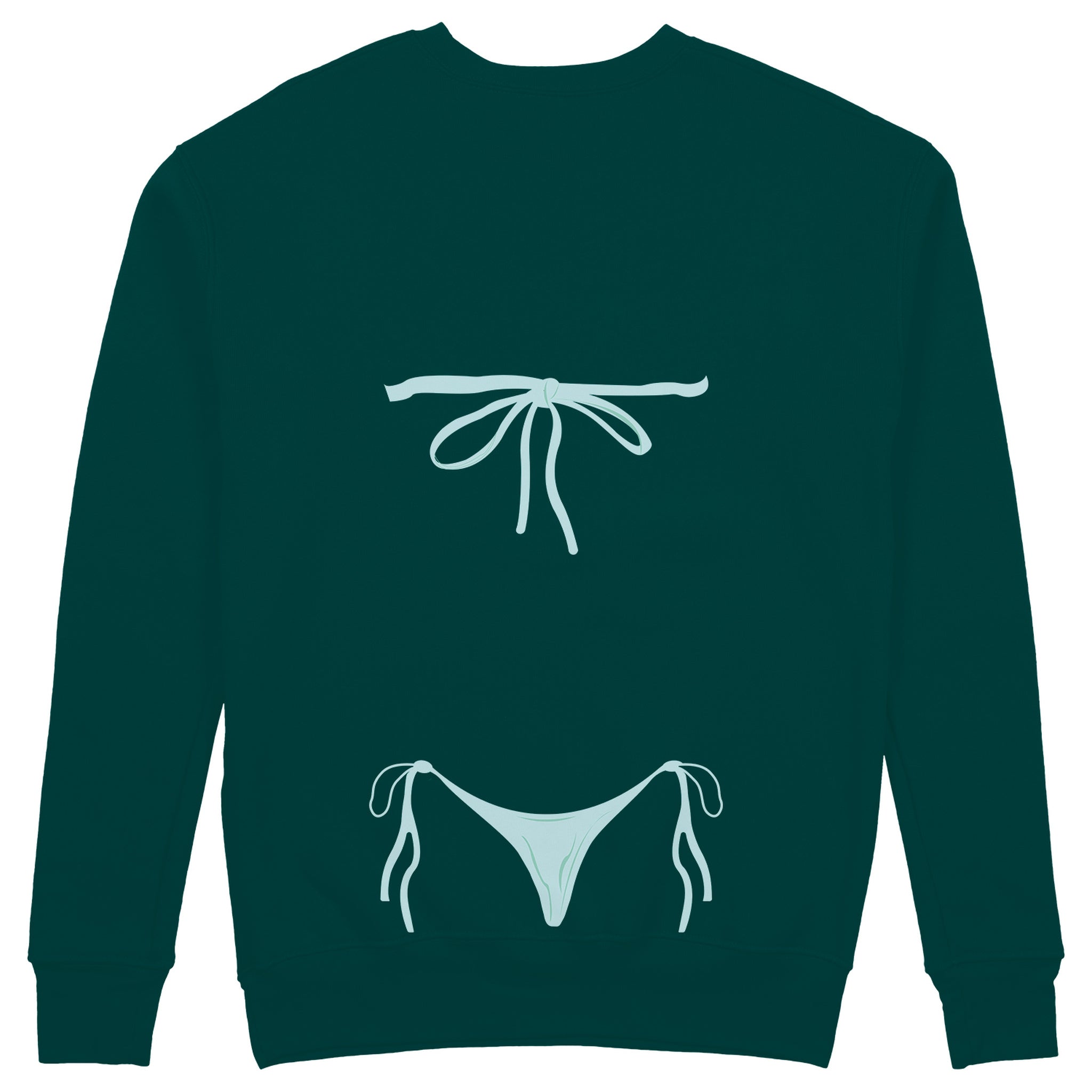 Blue Bikini Sweatshirt - Koyu Yeşil - arka görünüm