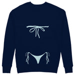 Blue Bikini Sweatshirt - Lacivert - arka görünüm