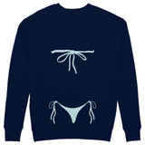 Blue Bikini Sweatshirt - Lacivert - arka görünüm