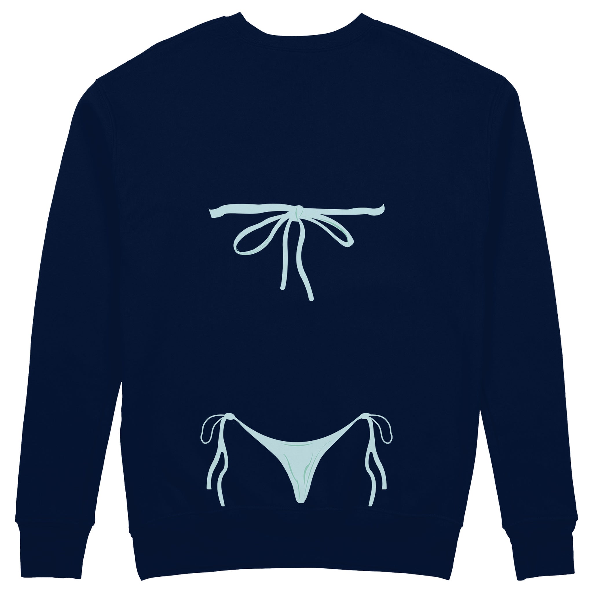 Blue Bikini Sweatshirt - Lacivert - arka görünüm