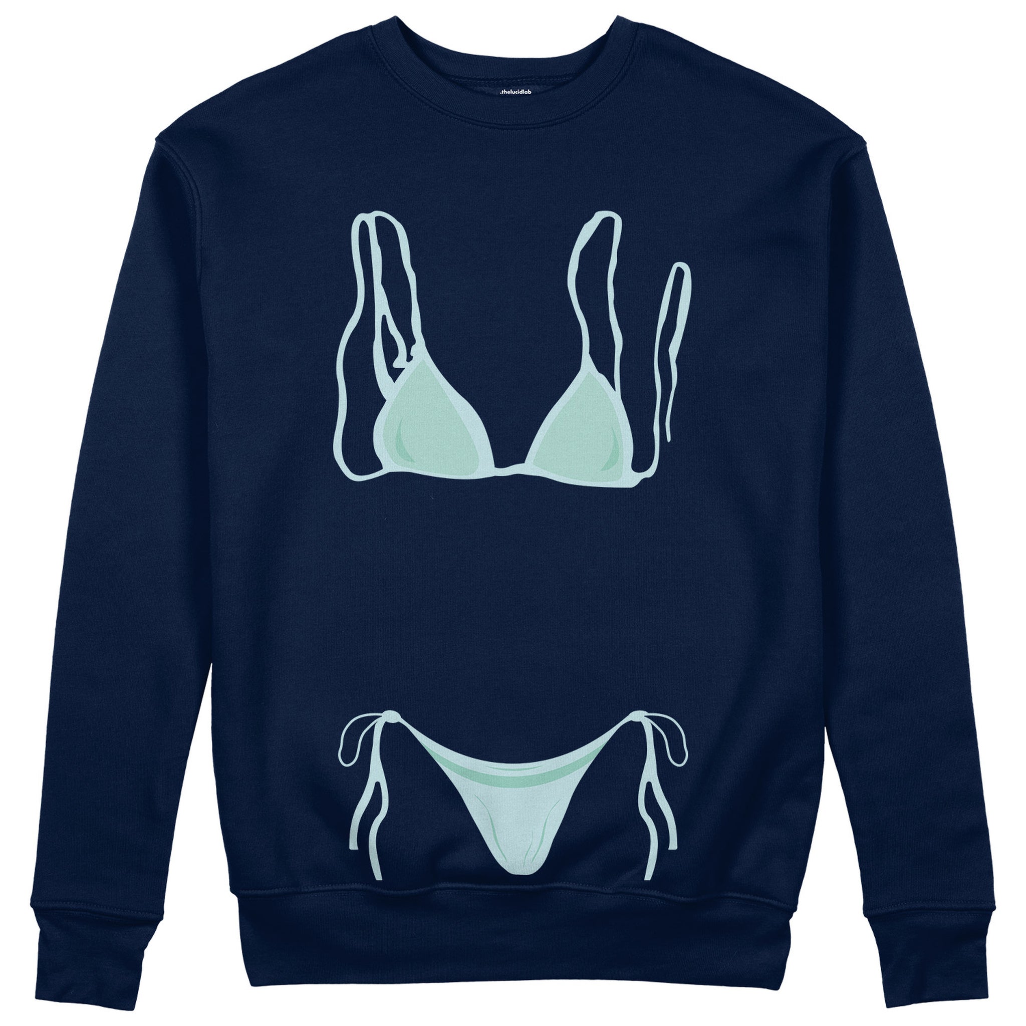Blue Bikini Sweatshirt - Lacivert - ön görünüm