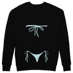 Blue Bikini Sweatshirt - Siyah - arka görünüm