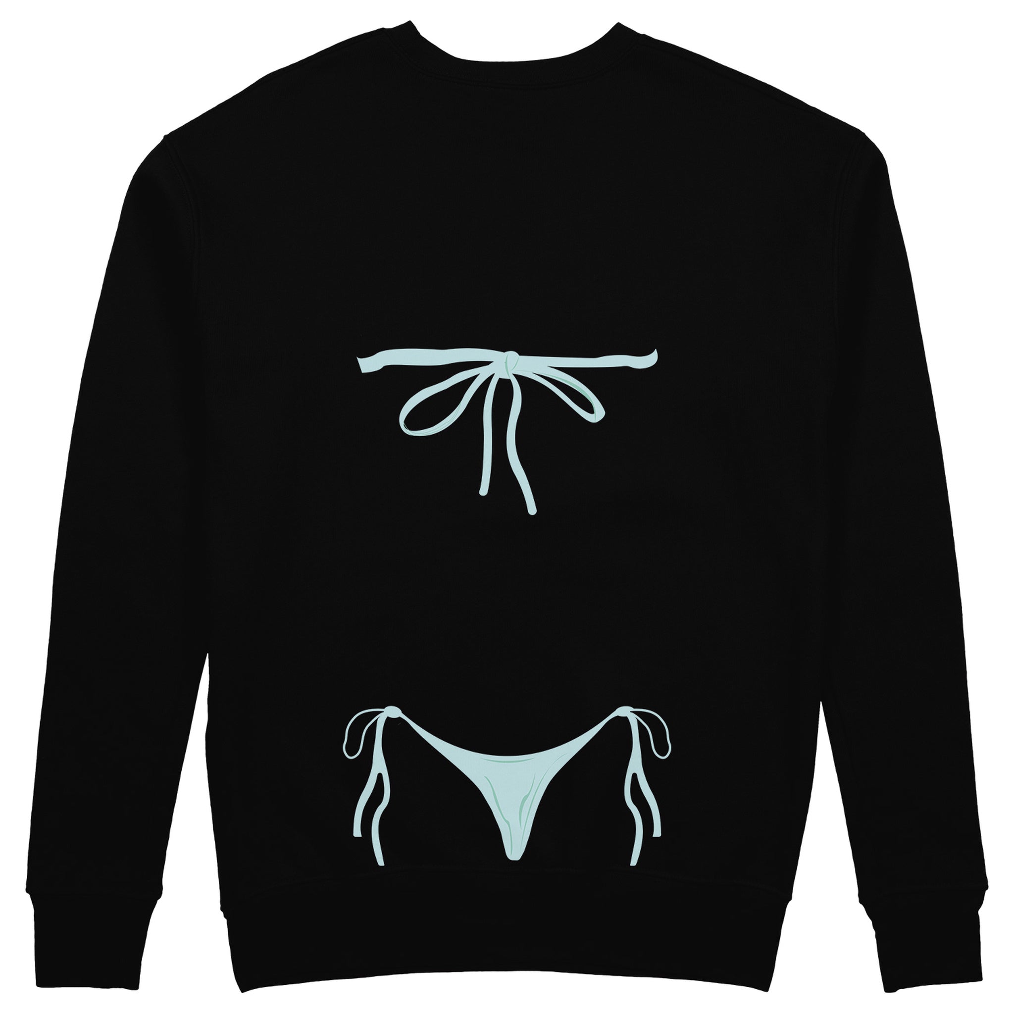 Blue Bikini Sweatshirt - Siyah - arka görünüm