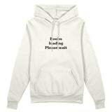 Boobs Loading Please Wait Oversize Hoodie - Beyaz - ön görünüm