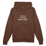 Boobs Loading Please Wait Oversize Hoodie - Kahverengi - ön görünüm