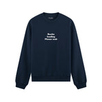 Boobs Loading Please Wait Oversize Sweatshirt - Lacivert - ön görünüm