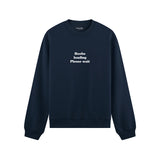 Boobs Loading Please Wait Oversize Sweatshirt - Lacivert - ön görünüm