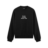 Boobs Loading Please Wait Oversize Sweatshirt - Siyah - ön görünüm