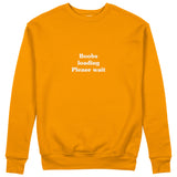 Boobs Loading Please Wait Sweatshirt - Turuncu - ön görünüm