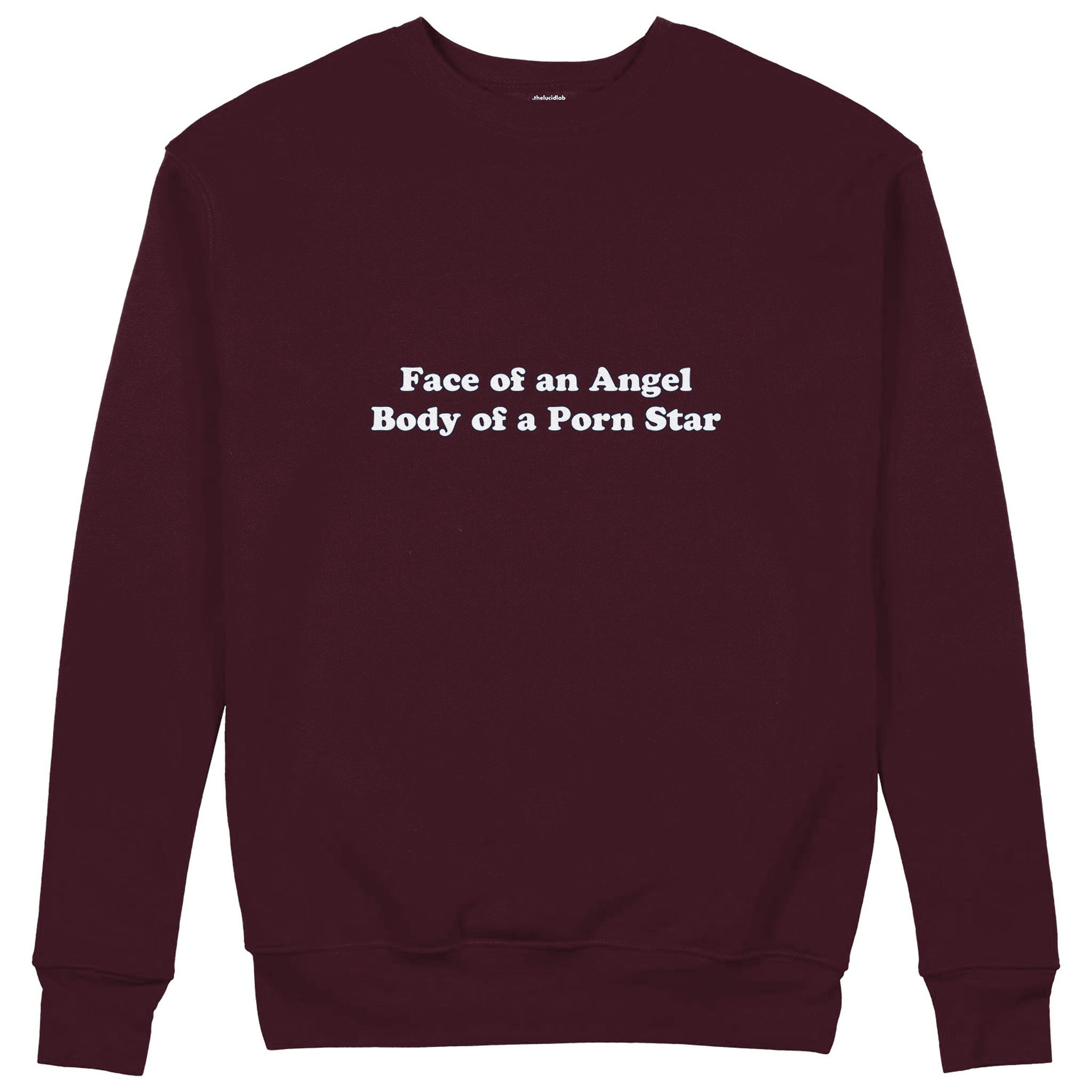 Face & Body Sweatshirt — Bordo — Görsel 1