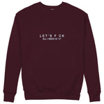 All I Need Is U Sweatshirt — Bordo — Görsel 1