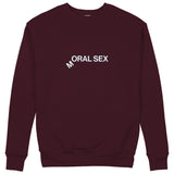 Moral Sex Sweatshirt — Bordo — Görsel 1