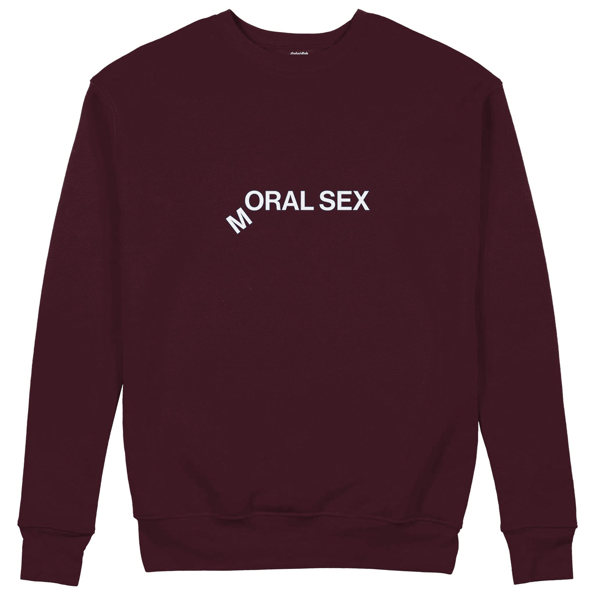 Moral Sex Sweatshirt — Bordo — Görsel 1