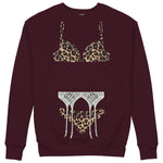 Noir Seduce – Leopard Sweatshirt — Bordo — Görsel 1