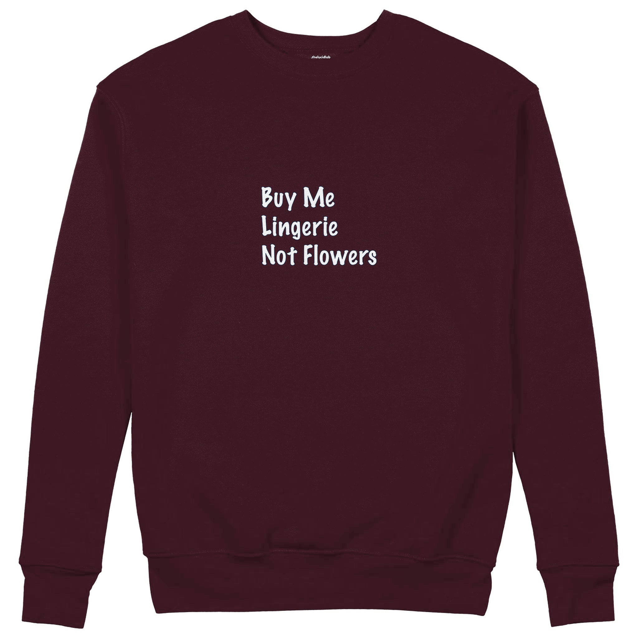 Buy Me Lingerie Sweatshirt — Bordo — Görsel 1