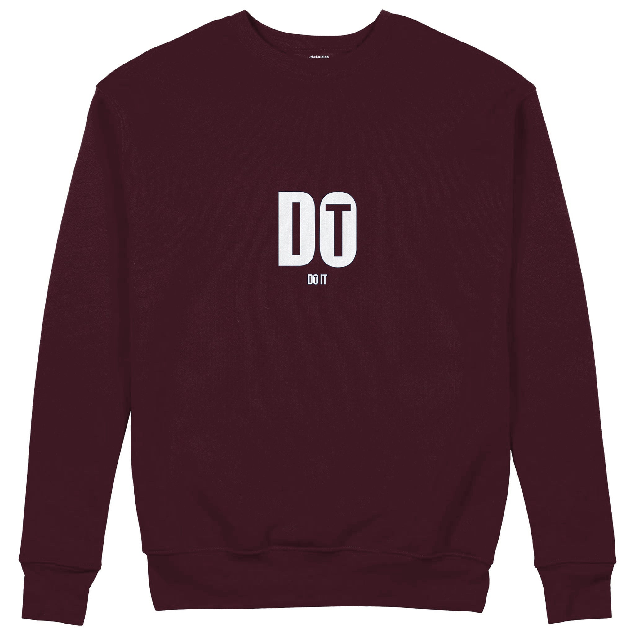 DO IT Sweatshirt — Bordo — Görsel 1